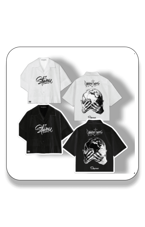 STYVERSE Cropped button up shirt